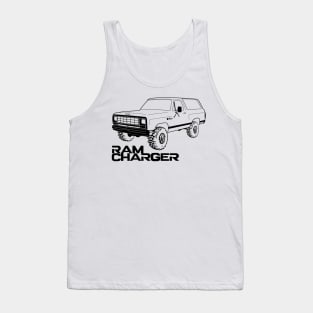 OBS Ram Charger Black Print Tank Top